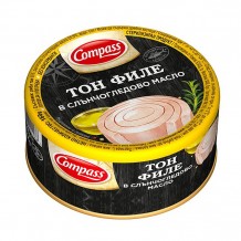 Риба тон Компас филе в олио 160г